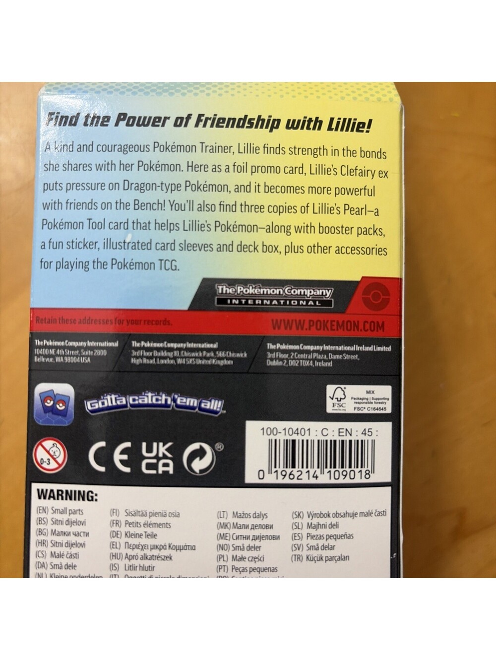 Pokemon TCG Lillie Premium Tournament Collection Box Clefairy ex Promo BRAND NEW - Picture 7 of 9